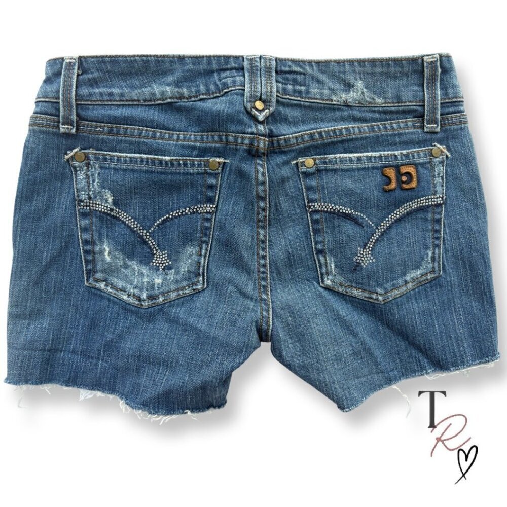 Joe’s Jeans Rhinestone Star Cutoff Distressed Denim Shorts Women’s 28